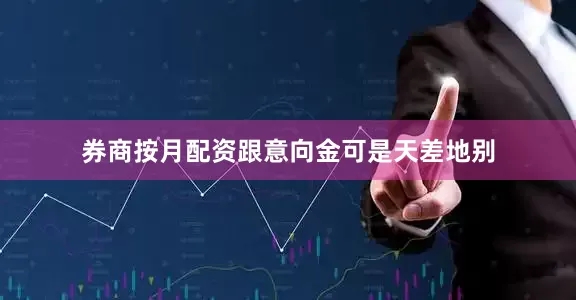 券商按月配资跟意向金可是天差地别